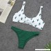 Funic Women Green Cactus Print Quickly Dry Bikini Set Two-Piece Push-Up Padded Swimwear Beachwear Swimsuit White B07NCFVR9B